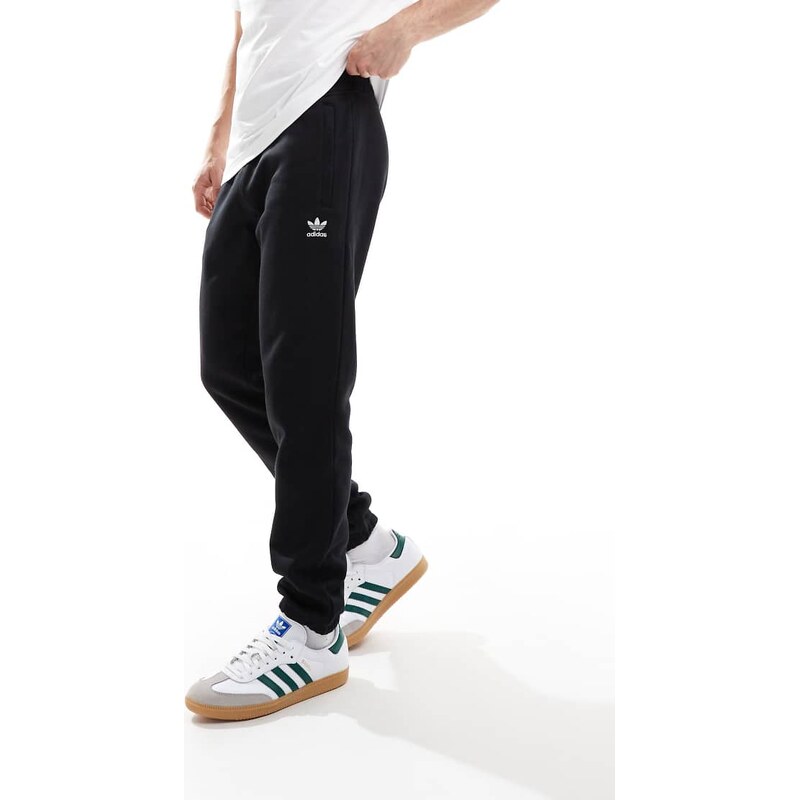 adidas Originals Trefoil Essentials joggers in black