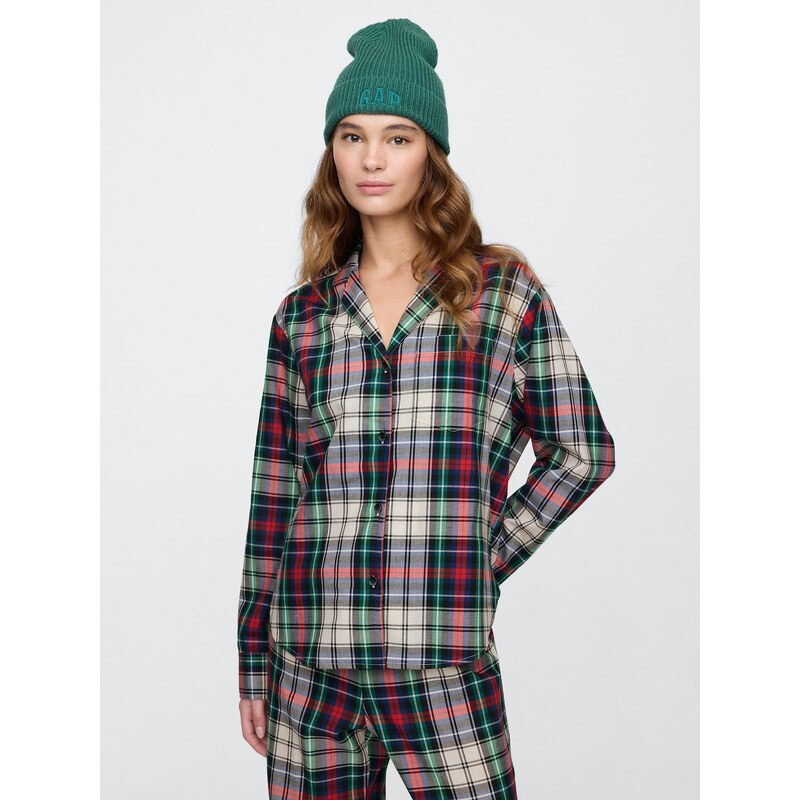 GAP Oversize popelínová pyžamová košile - Dámské