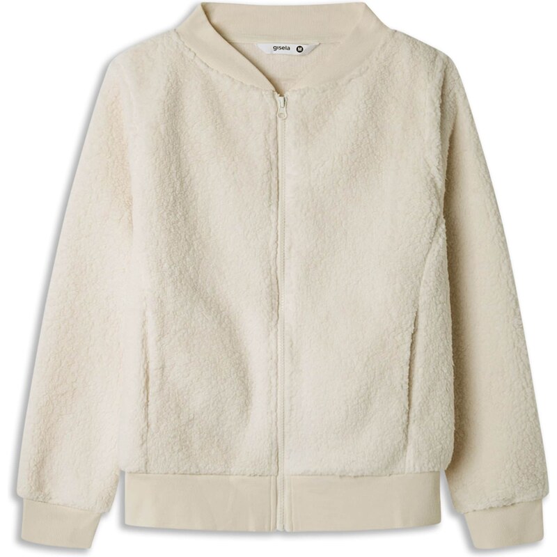 Gisela Fleecová mikina offwhite 102569303