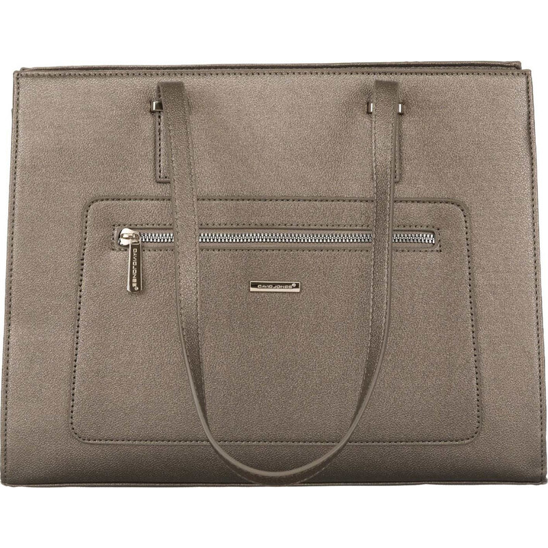 David Jones stříbrná elegantní shopper kabelka