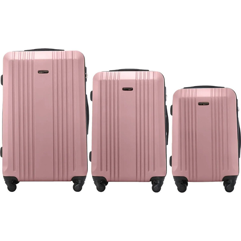 WINGS Rose gold sada cestovních kufrů KESTRAL Růžová 102436918