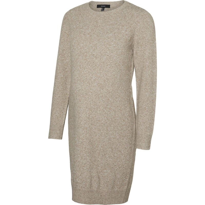 Vero Moda Maternity Úpletové šaty VMMDoffy světle hnědá 101274929