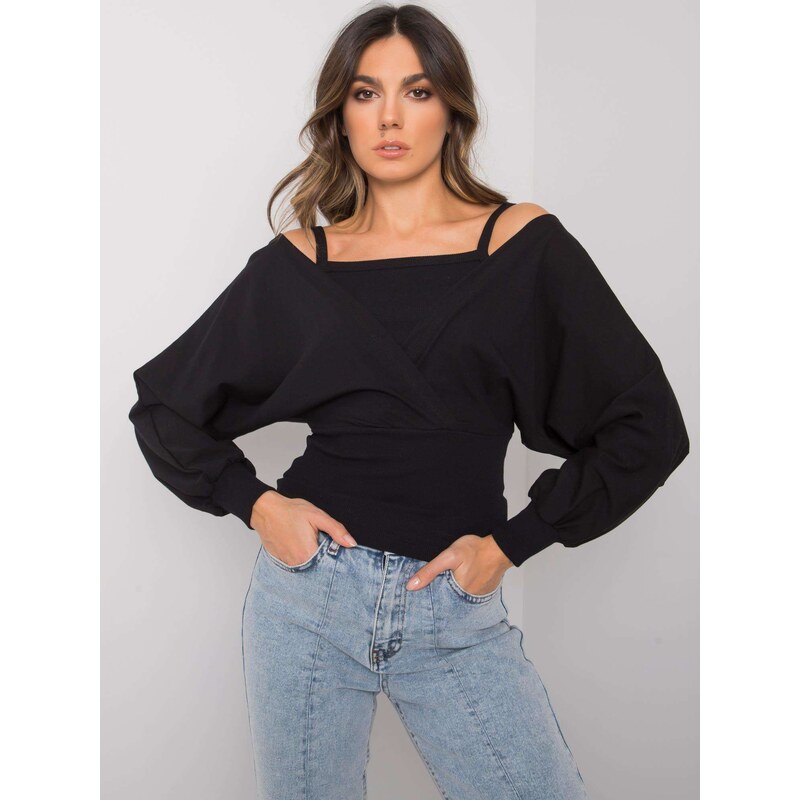 RUE PARIS Blouse-RV-BZ-7311.02X-black 107088721