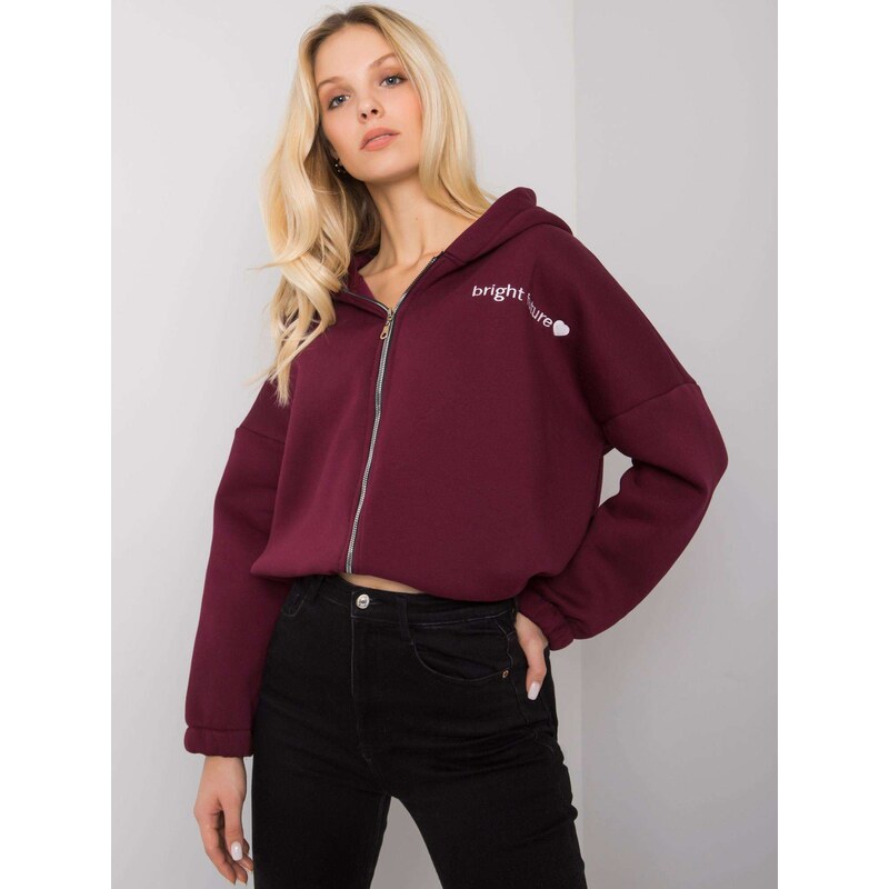 RUE PARIS Sweatshirt-RV-BL-7366.31-burgundy