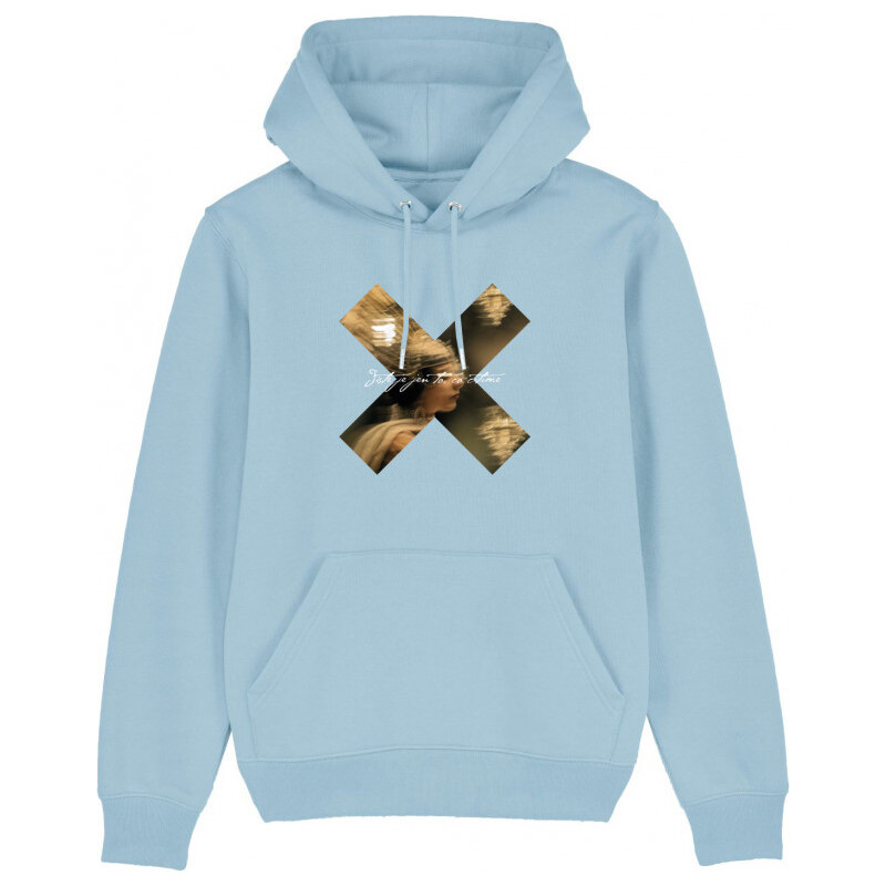 Klokart Alžběta Jungrová - Unisex mikina Dotek pravdy modrá -
