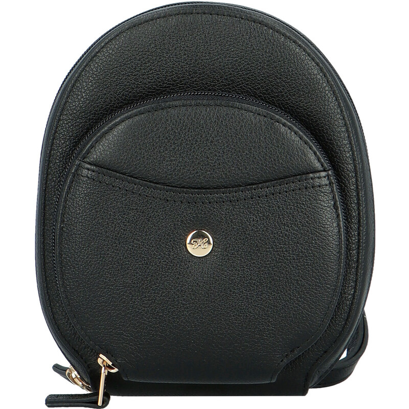 Malá dámská kožená crossbody kabelka černá - Hexagona Vuerix černá 102483538