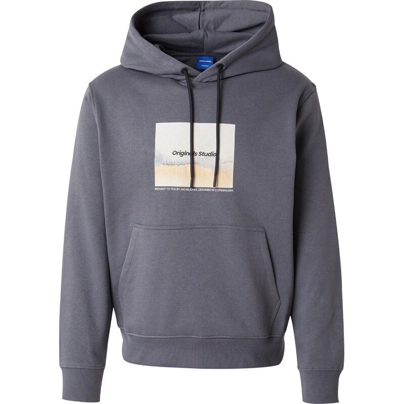 JACK & JONES Mikina JORVesterbro Newton světle žlutá / šedá /