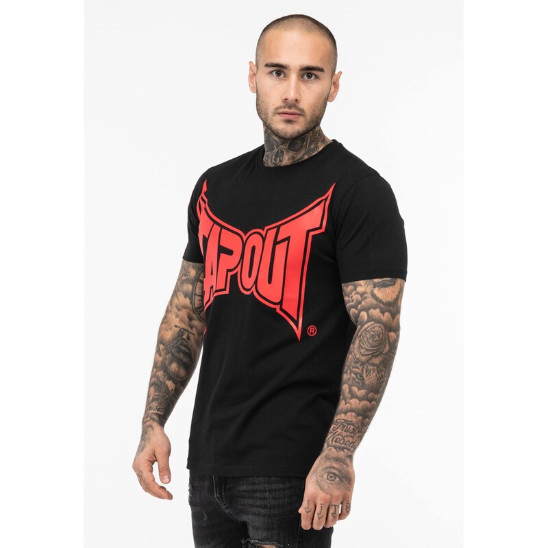 Tapout Tričko krvavě červená / černá