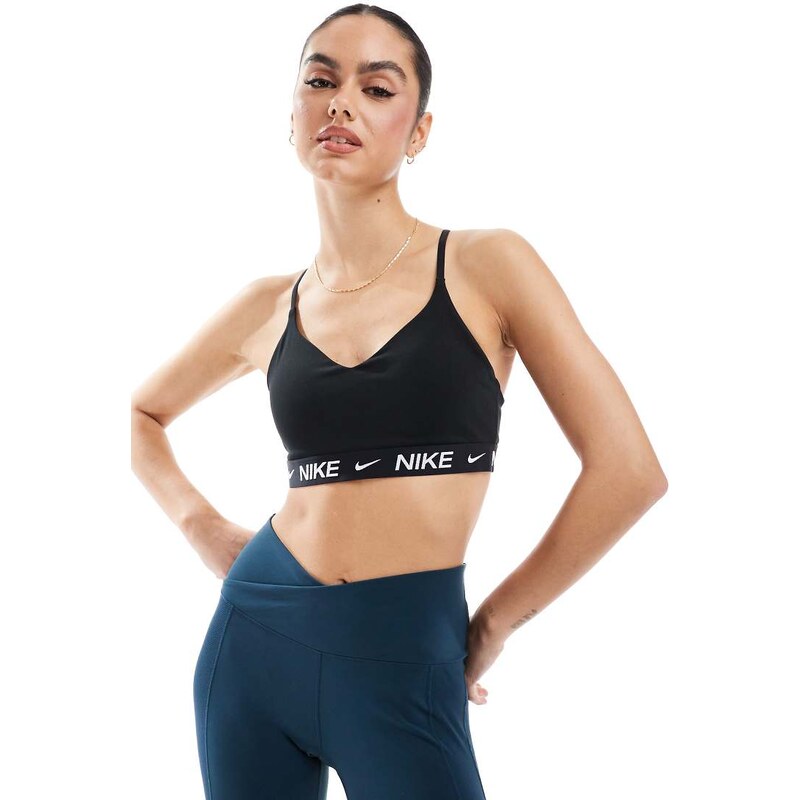 Nike Training Indy Dri-FIT light support sport bra in black