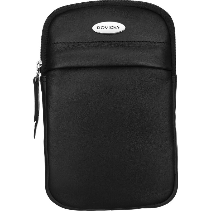 Rovicky černá kožená malá crossbody kabelka