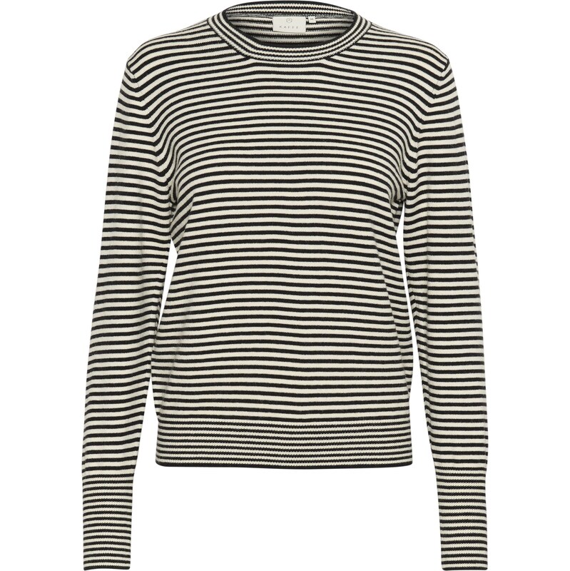 Kaffe Svetr KA Nala černá / offwhite
