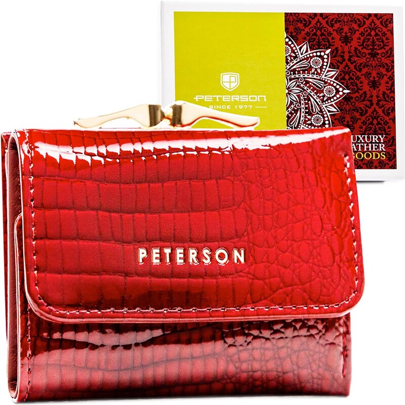 Dámská kožená peněženka Peterson PTN PH32-1-RS červená 106730484