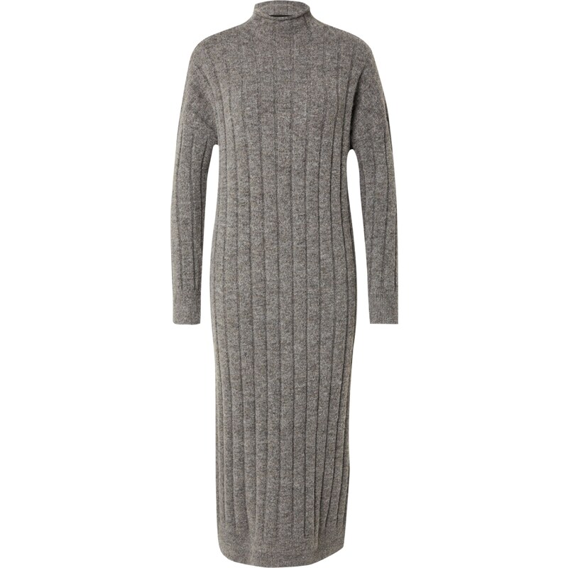 VERO MODA Úpletové šaty šedý melír