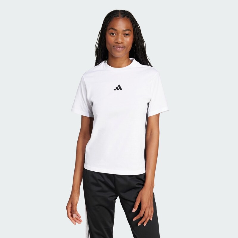 Adidas Bavlněné tričko Essentials 3-Stripes 102540165