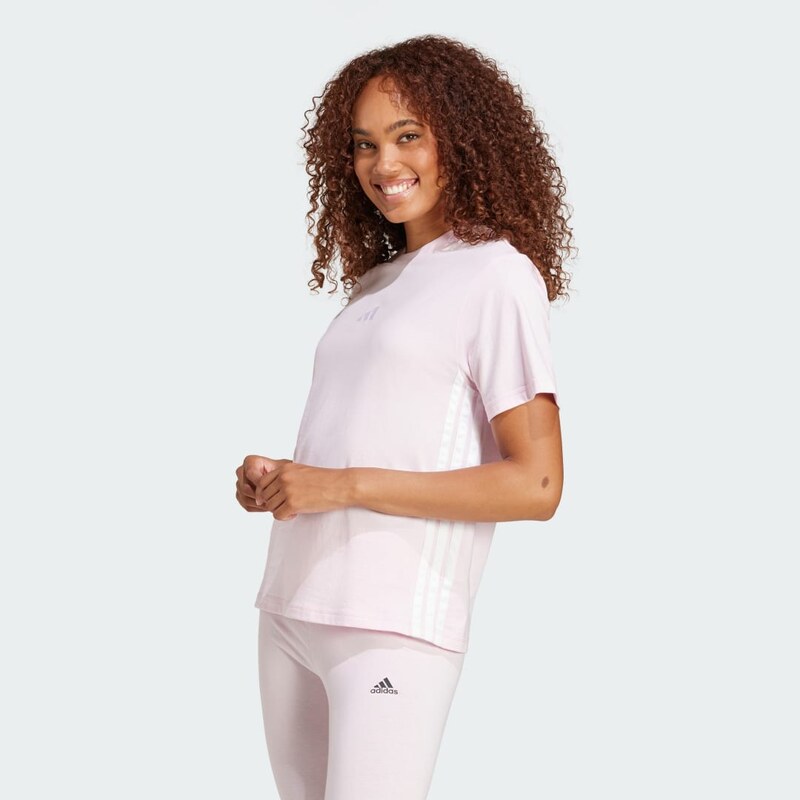 Adidas Bavlněné tričko Essentials 3-Stripes 102540377