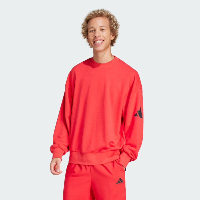 Adidas Mikina Essentials Loose Fit 3 Bar Logo