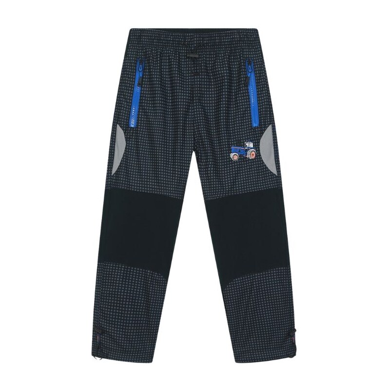 Chlapecké zateplené outdoorové kalhoty černá/modrá Kugo C8970
