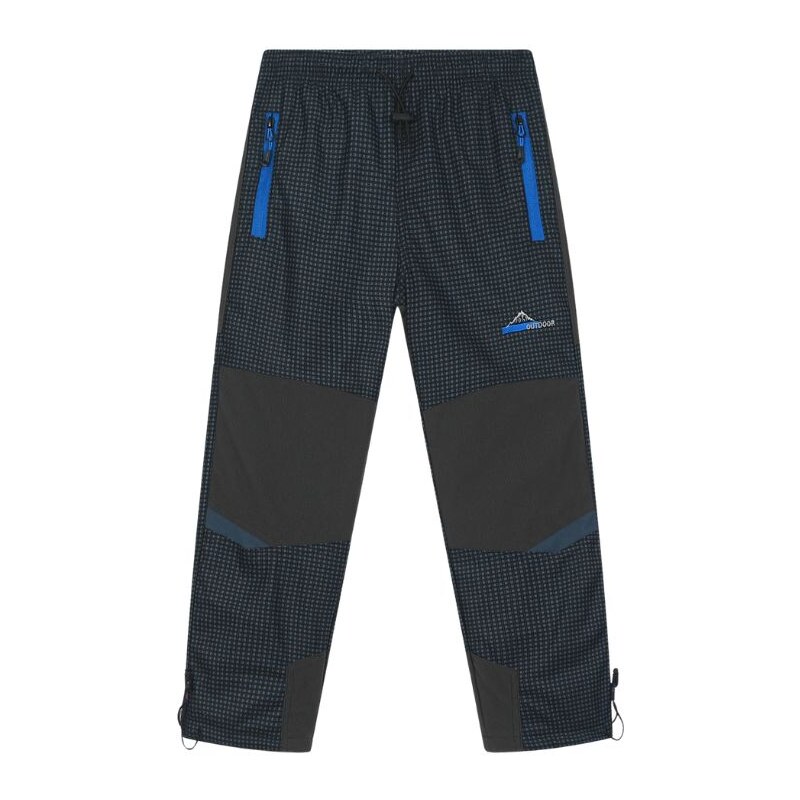 Chlapecké zateplené outdoorové kalhoty černá/šedá Kugo C8971