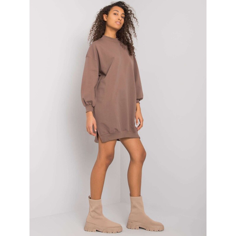 RUE PARIS Dress-RV-SK-7207.03-brown