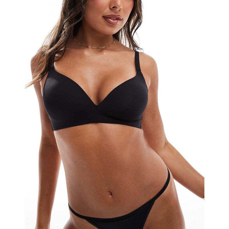 Boux Avenue non-wired plunge bra in black 103305993