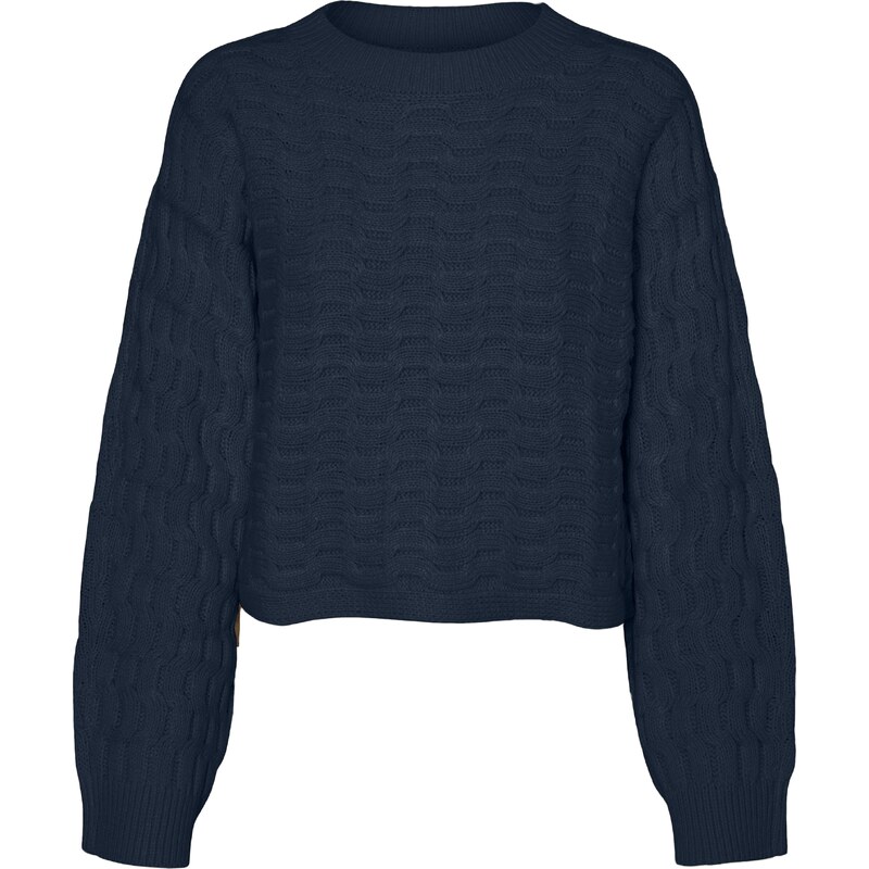 VERO MODA Svetr VMMAISIE námořnická modř