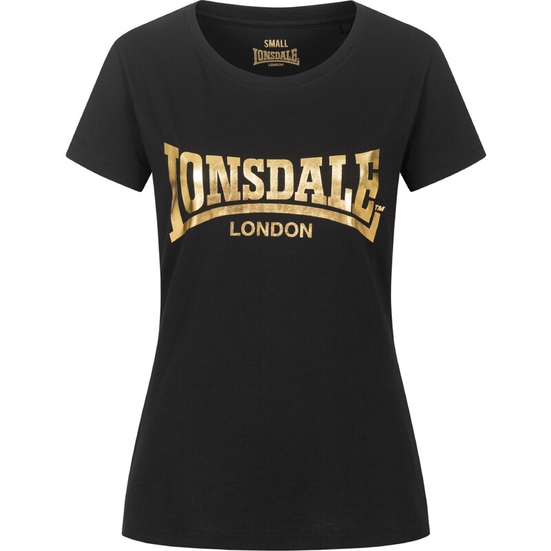 LONSDALE Tričko CARTMEL zlatá / černá
