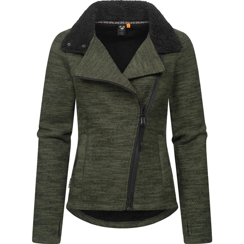 Ragwear Fleecová mikina Saskie zelená / olivová 104796354