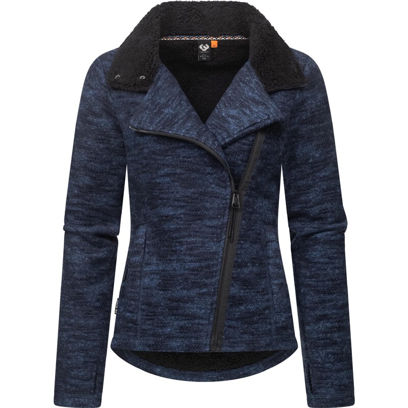 Ragwear Fleecová mikina Saskie modrý melír 105466965