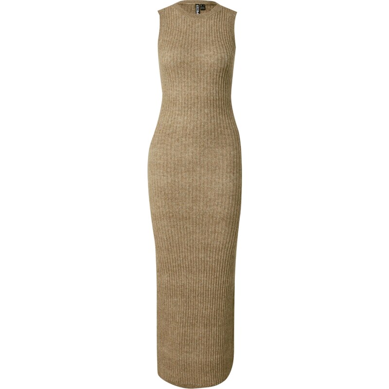 PIECES Úpletové šaty PCPAYA khaki 102617592
