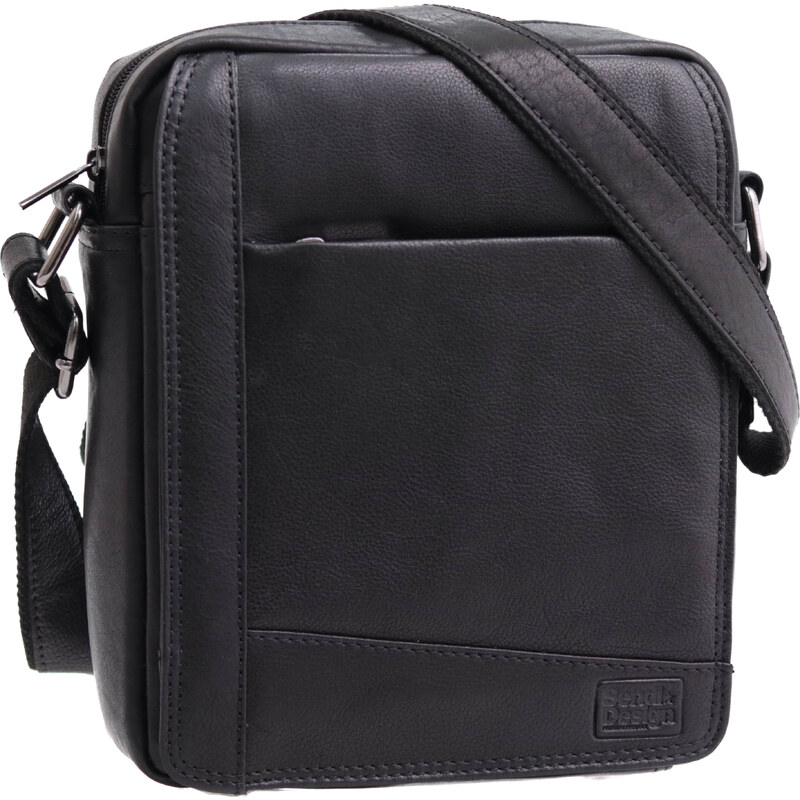 Pánská kožená taška crossbody Sendi Design T-737 černá