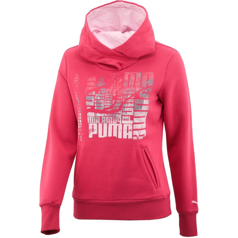 Puma SportsCasual Hoodie- Fleece I růžová S