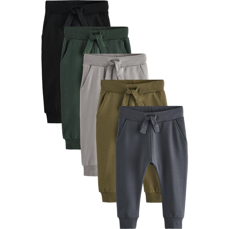 Next Kalhoty šedá / khaki / olivová / tmavě zelená / černá