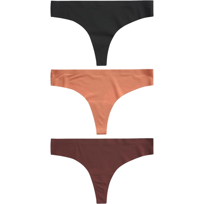 Next Tanga hnědá / tmavě oranžová / černá
