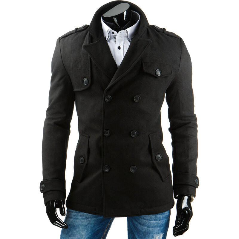 streetIN Pánský kabát - černá Velikost: M