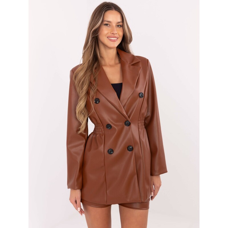 Italy Moda Blazer-DHJ-MA-A8683.37-Brown 108627389