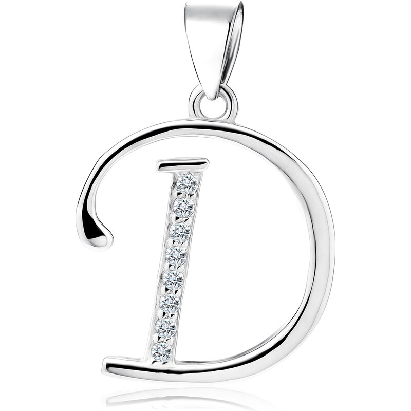 LUNICA Stříbrný přívěsek PÍSMENO D 102673543