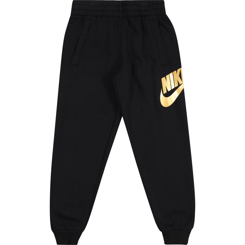 Nike Sportswear Kalhoty Club Fleece zlatá / černá