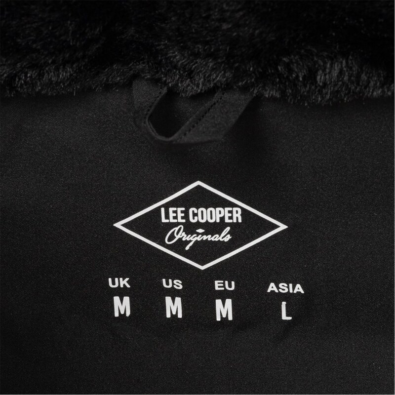 Lee Cooper Men's Quilted Padded Puffer Jacket Black