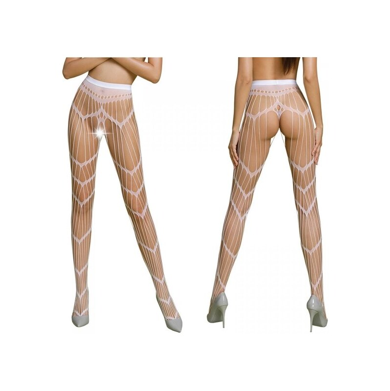 Punčochy Passion ECO S006 white- stocking