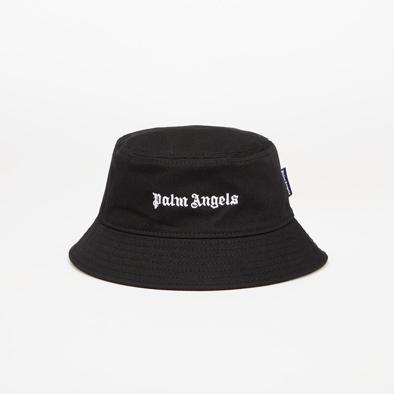 Klobouk Palm Angels Kids Logo Bucket Hat Black/ Off White I