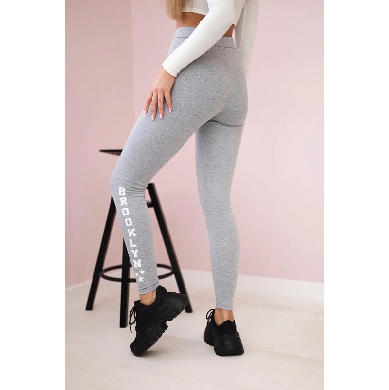 MladaModa Legíny Brooklyn šedé 50530515