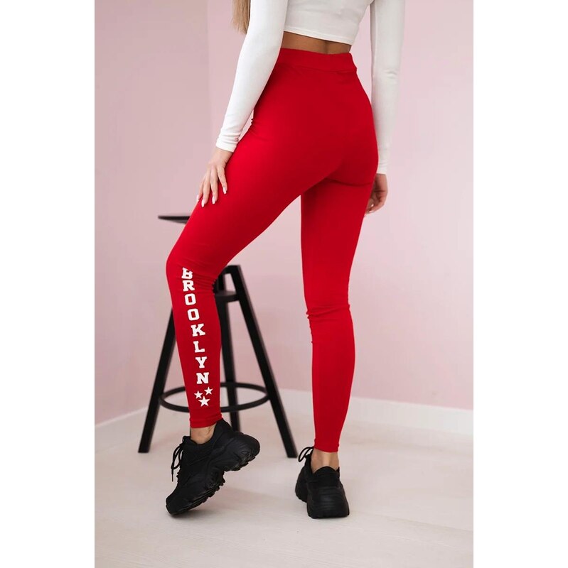 MladaModa Legíny Brooklyn červené 50530516