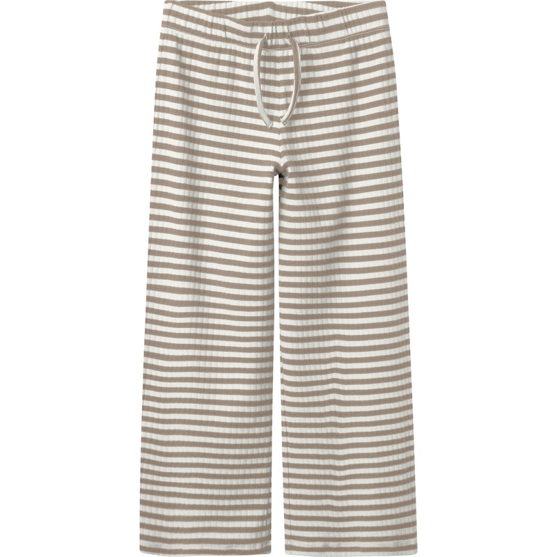 NAME IT Kalhoty Suraja světle hnědá / offwhite