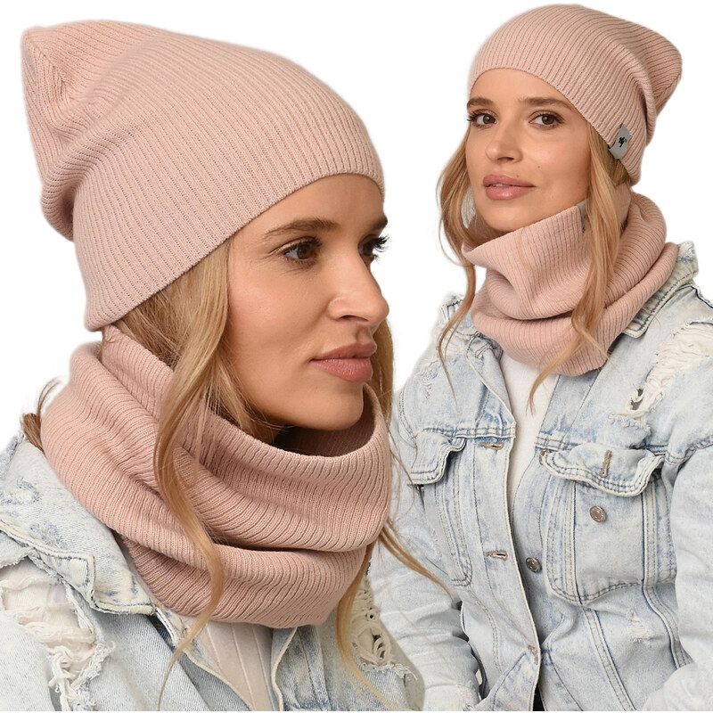 Fashionweek Dámská souprava čepice a šály moderni zimní set