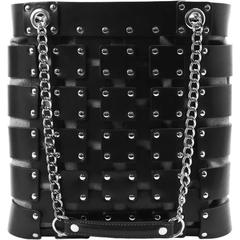 Time Resistance Italská kožená tote taška - Jeanne dArc 102688156