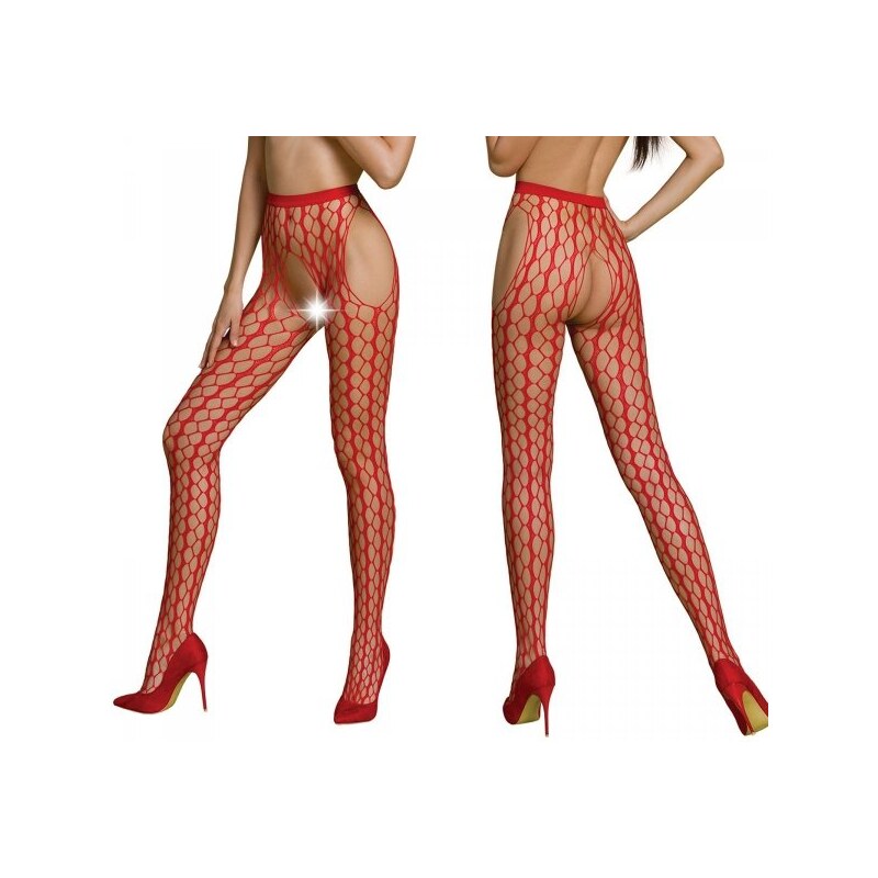 Punčochy Passion ECO S007 red - stocking