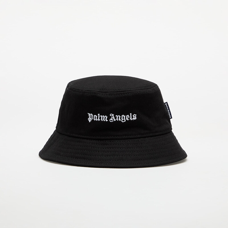 Klobouk Palm Angels Kids Logo Bucket Hat Black/ Off White II