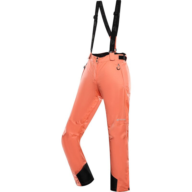 Dámské lyžařské kalhoty s membránou ptx snow ALPINE PRO EDESA oranžová 102766552