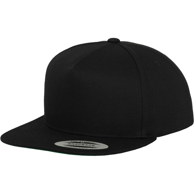 Flexfit Kšiltovka Classic 5 Panel Snapback černá/zelená