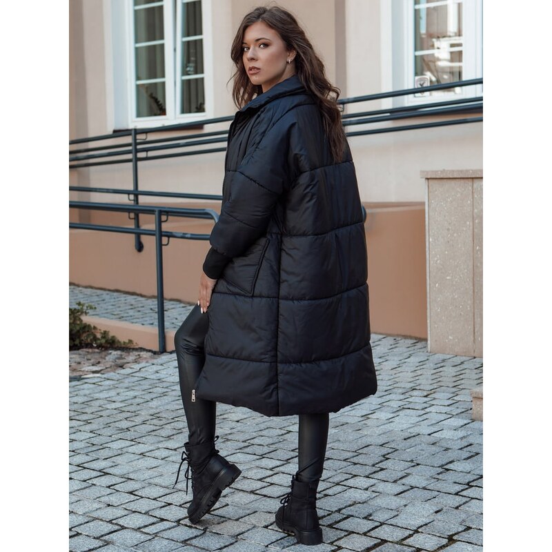 DStreet Dámský oversize kabát NADIA černý